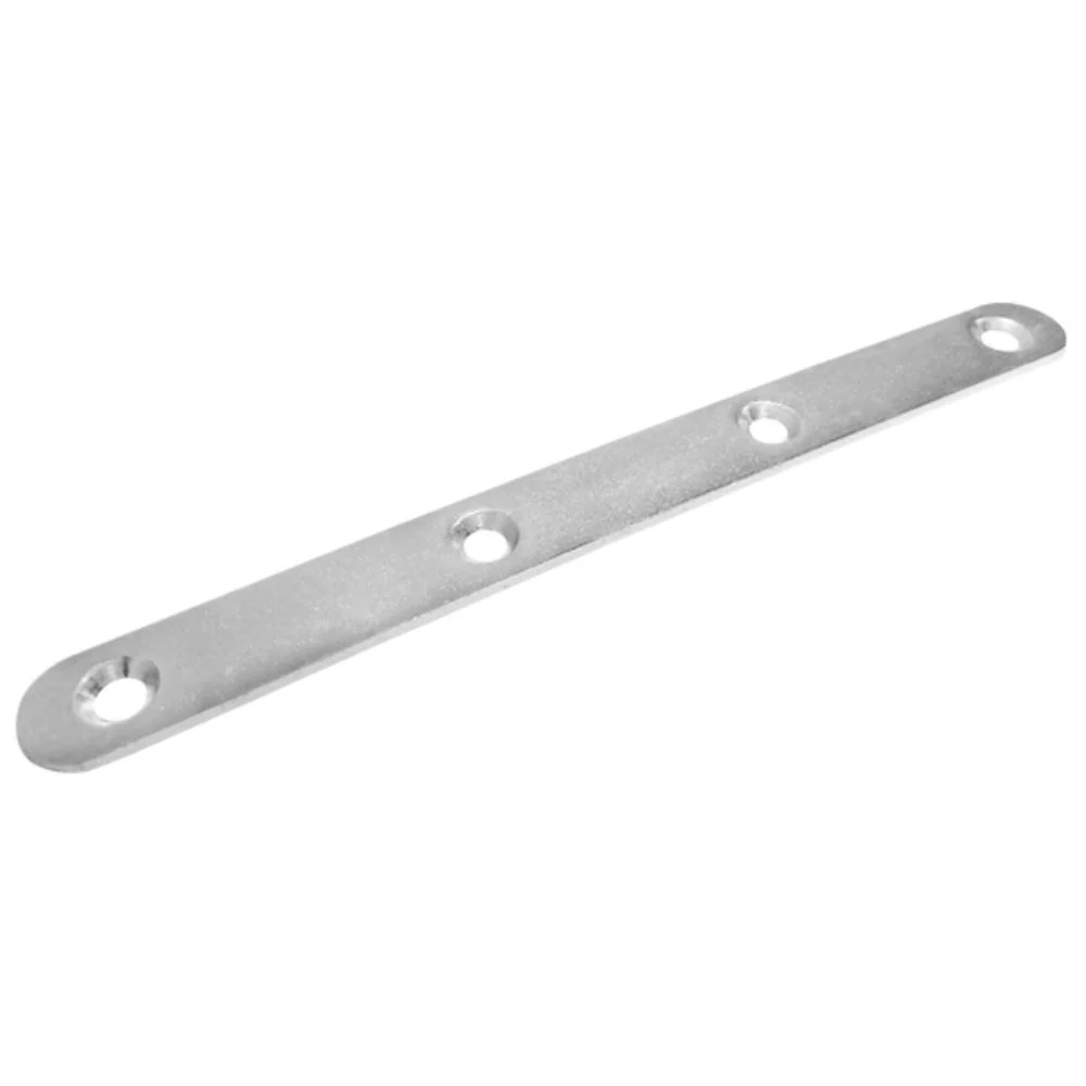 1Pc Plate Round L120Xw15Xt2Mm Steel Zinc