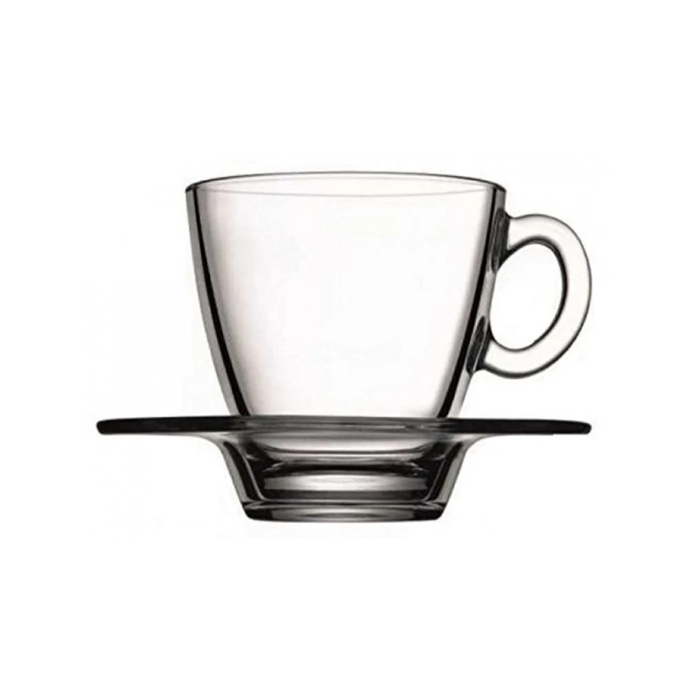 Aqua Coffee Cup & Sacuer 225Ml X6 (95040)
