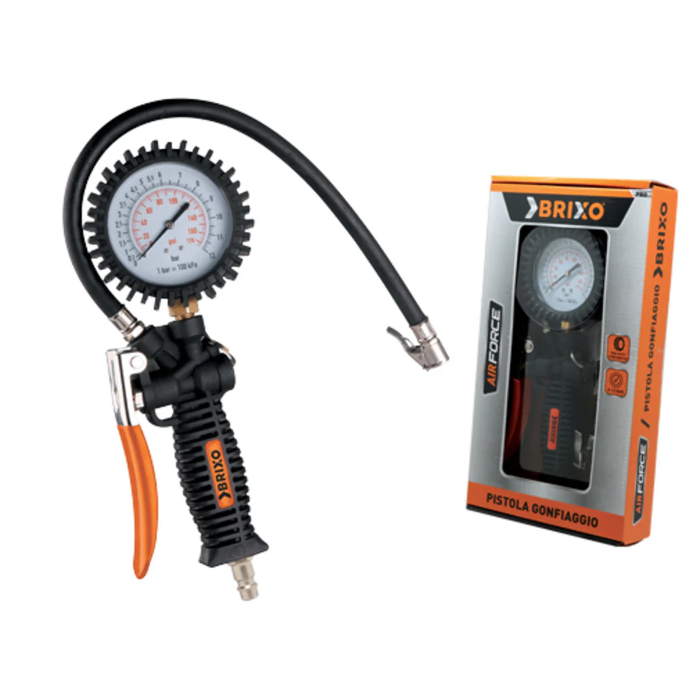 Brixo Airforce Inflating Gun with Pressure Gauge