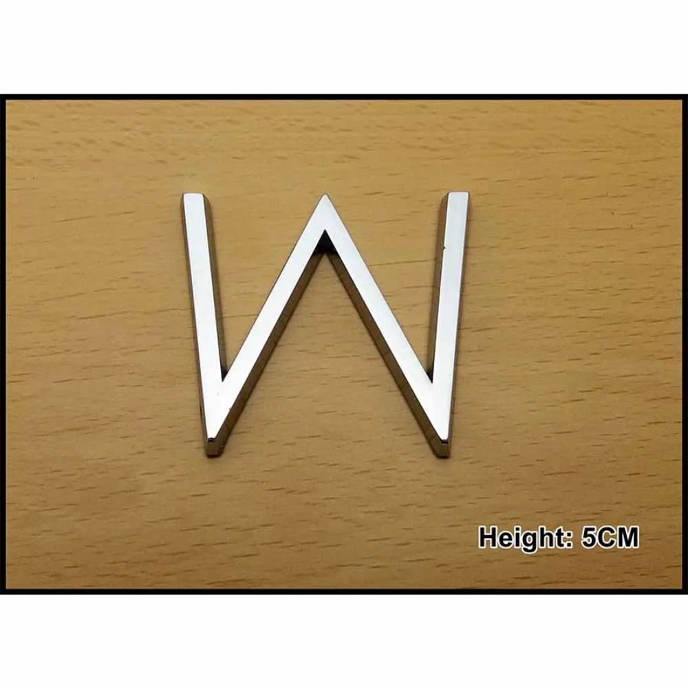 CHROME LETTER 5CM W