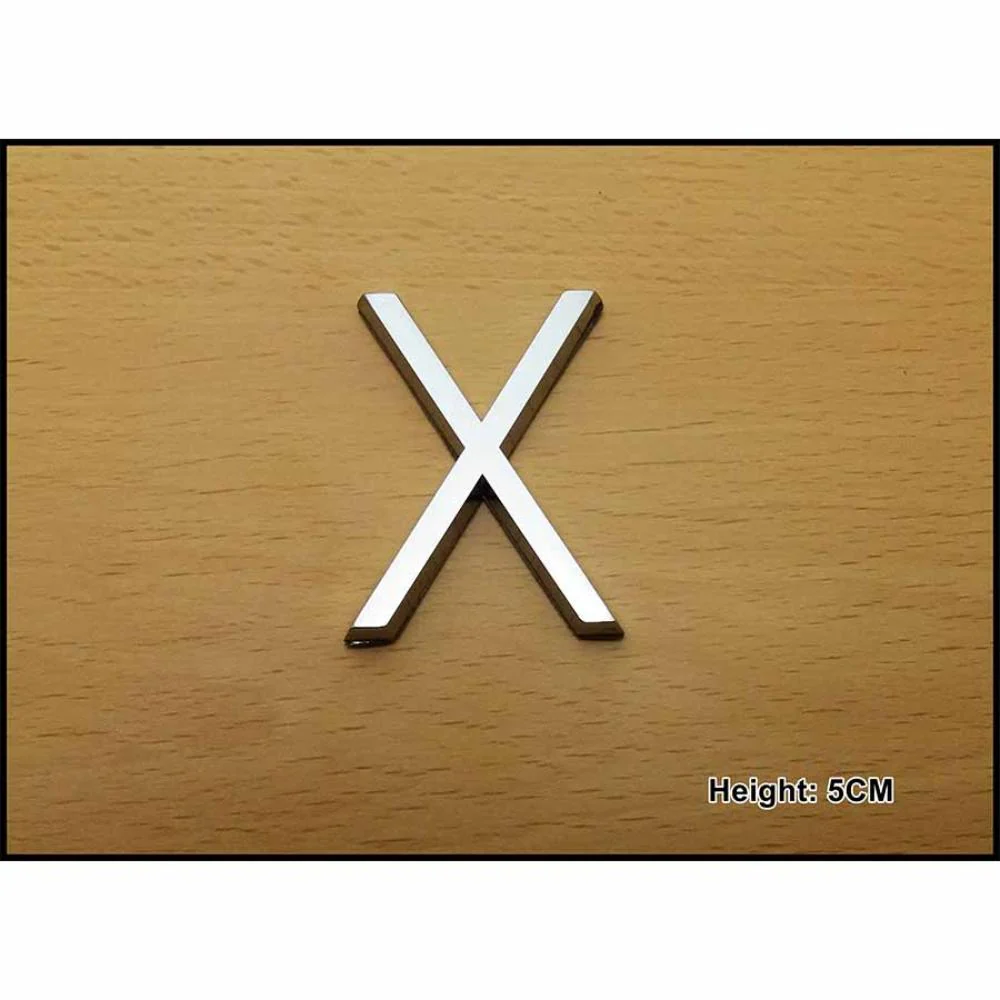 CHROME LETTER 5CM X