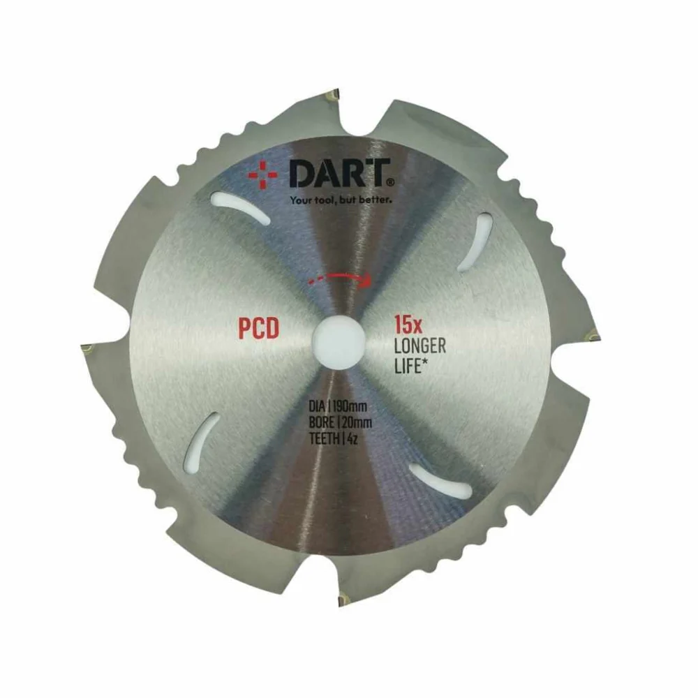 DART PCD Fibre Cement Saw Blade 165Dmm x 20B x 4Z (PTY)