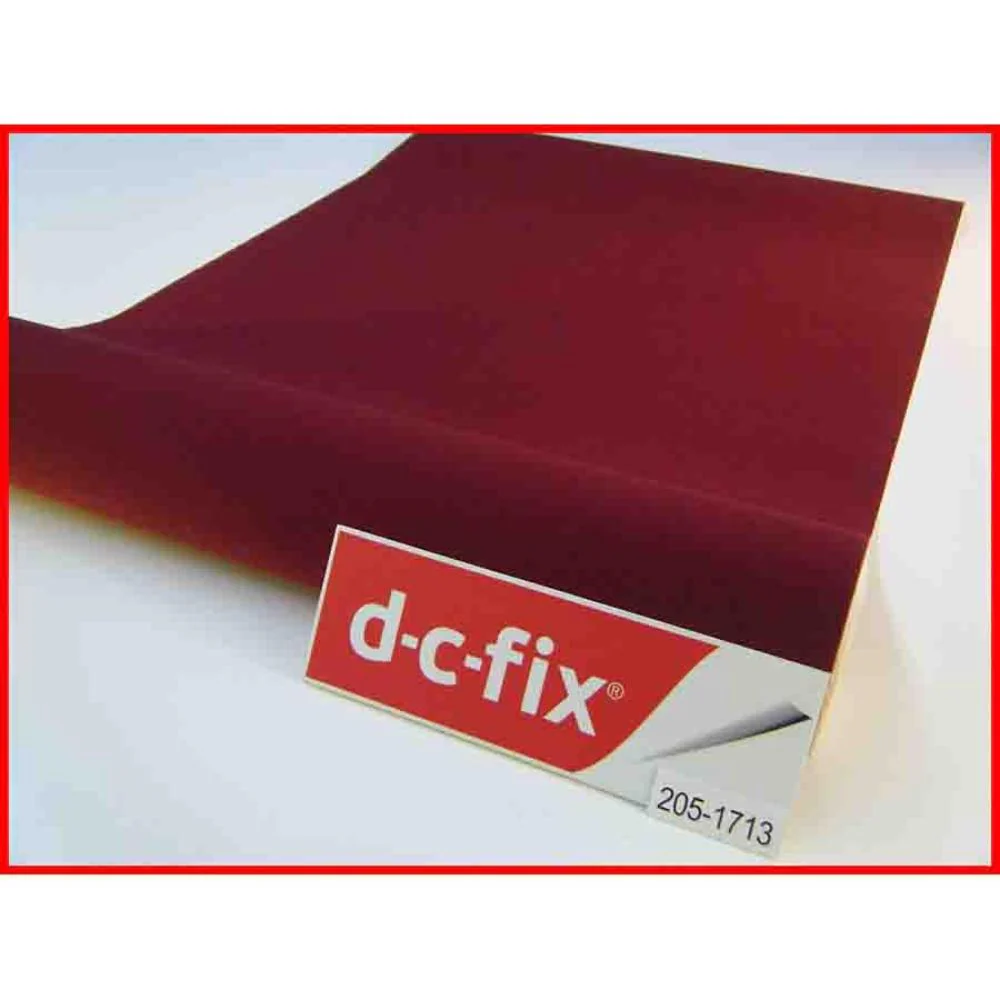 DC FIX VELOUR BURGUNDY 205-1713