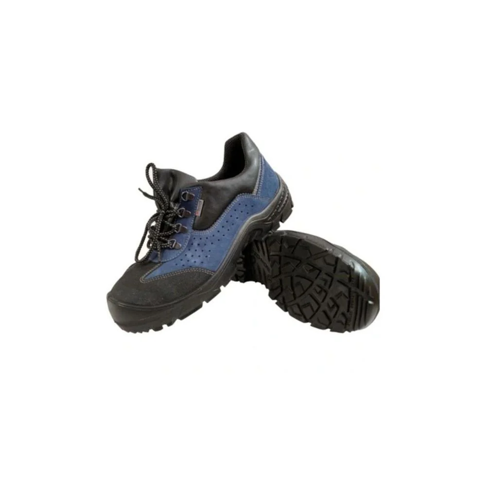 Delta Plus Pigmented Split Leather High Safety Shoes S1P SRC Size 43 - Black