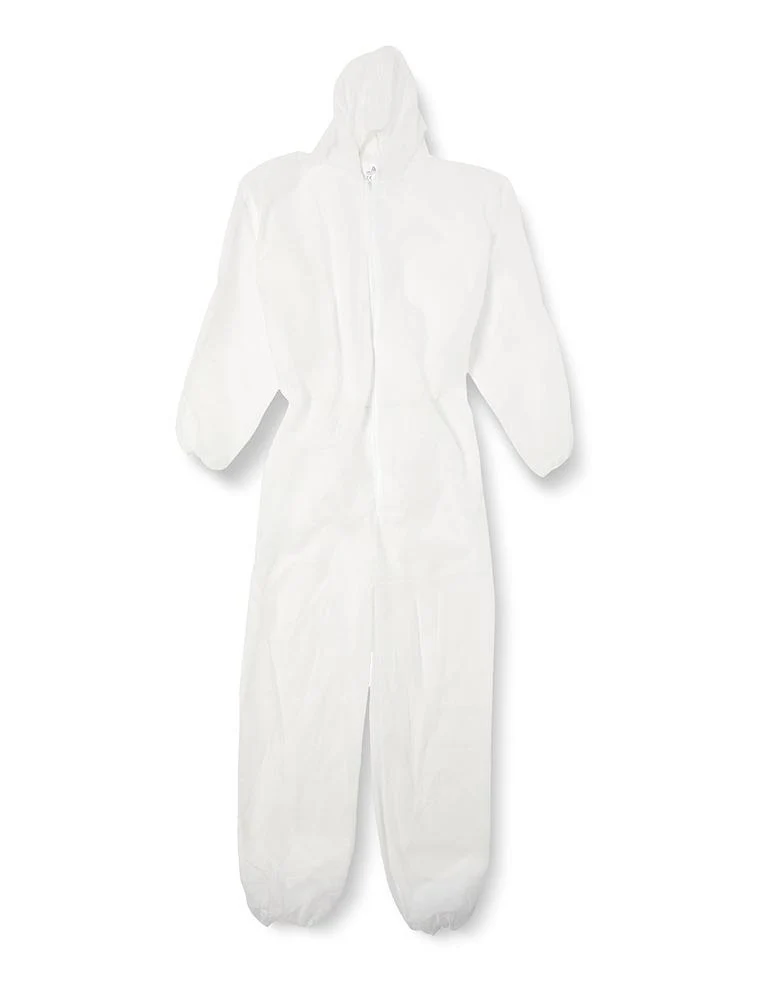 Delta Plus Polypropylene Disposable Overalls with Hood Size L - White