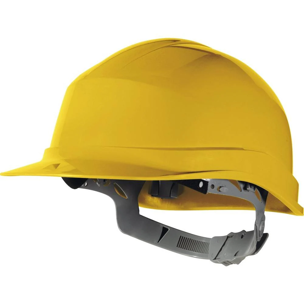 Delta Plus Safety Helmet with Manual Adjustment - Yellow