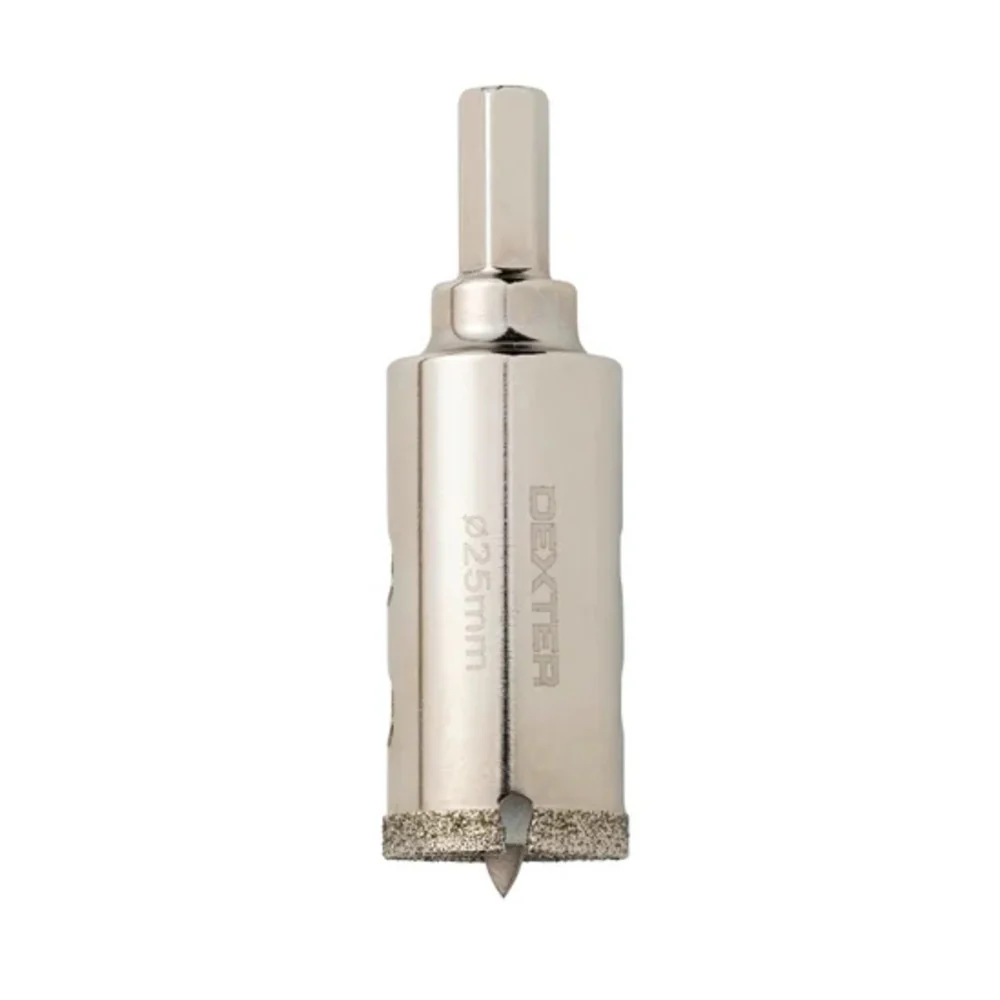 Dexter - Hard Ceramic Diamond Hole Saw 25Mm Hex Shank 1Pc,