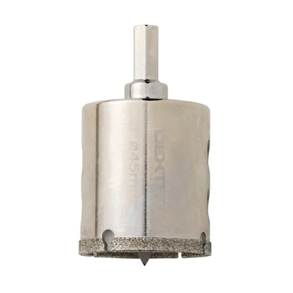 Dexter Hard Ceramic Diamond Hole Saw with Hex Shank 4.5cm