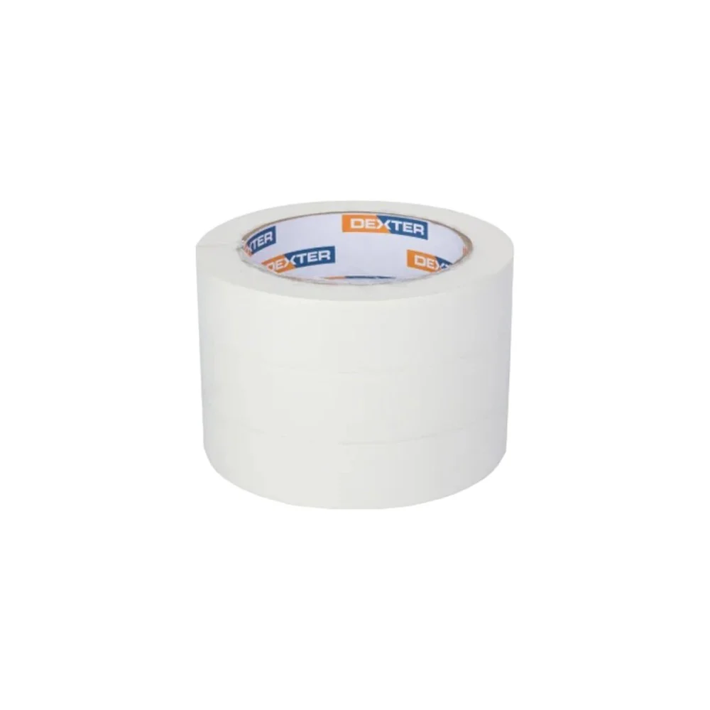 Dexter Masking Tape for Straight Lines Set of 3 Pieces 2.5cm x 50m - White