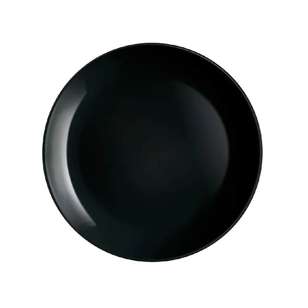 Diwali Black Side Plate 19cm ,