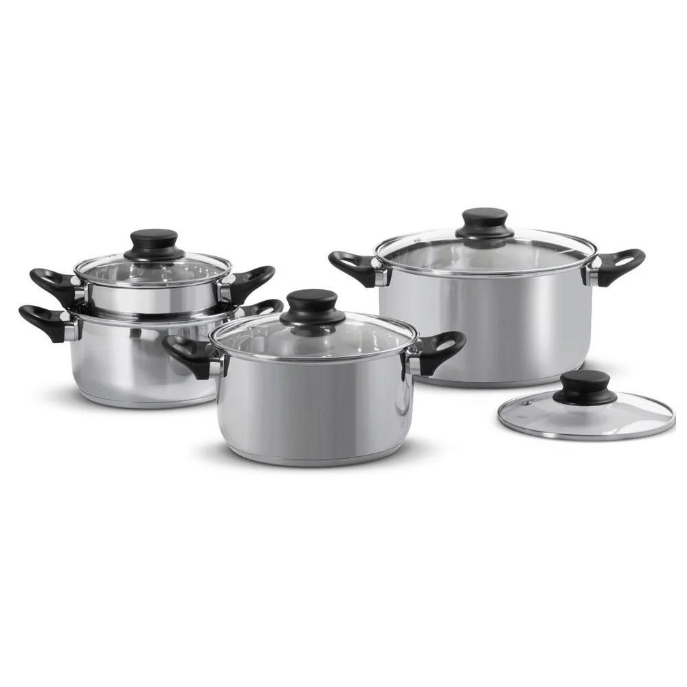 Domotti Stainless Steel Pots 8 Elements 16 18 20 24Cm