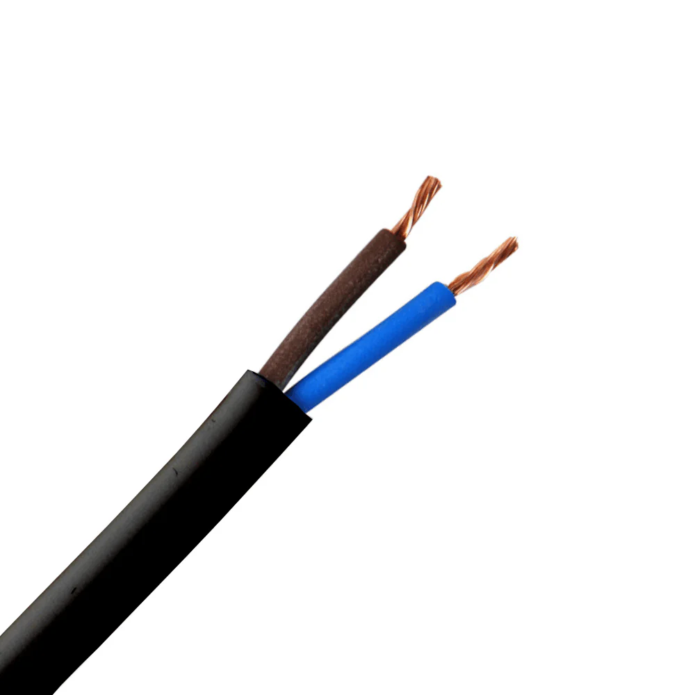 Electrical Cable 2 x 1.00mm - Black (Sold by the Meter)