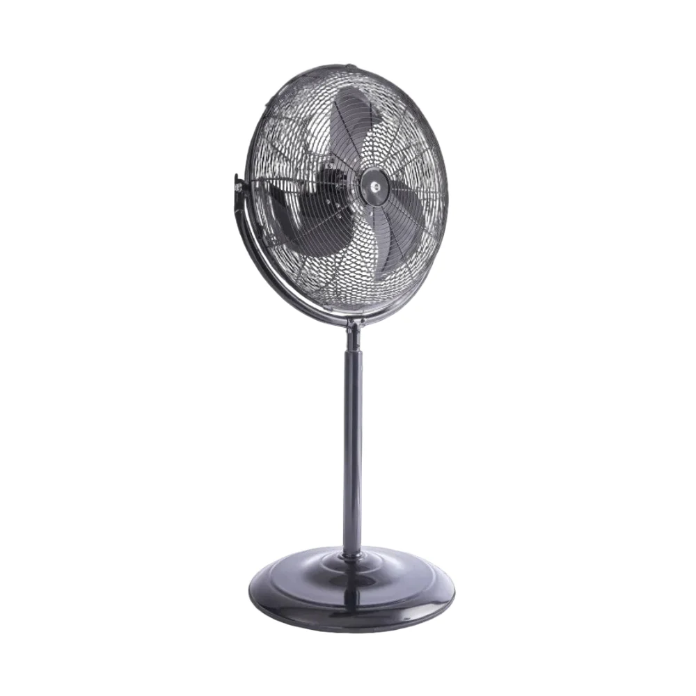 Equation metal Stand Fan 45cm 120W - Black