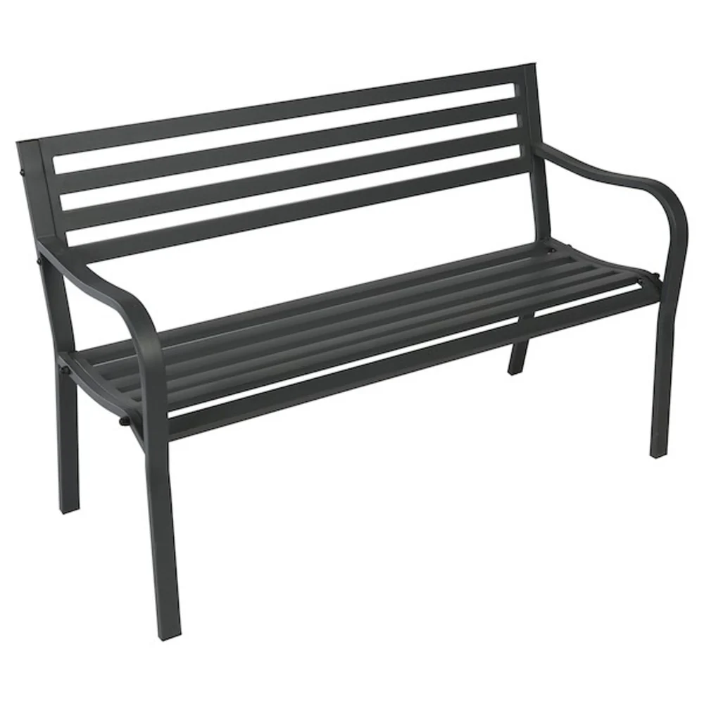 Garden Steel Bench Anthracite 128cm,