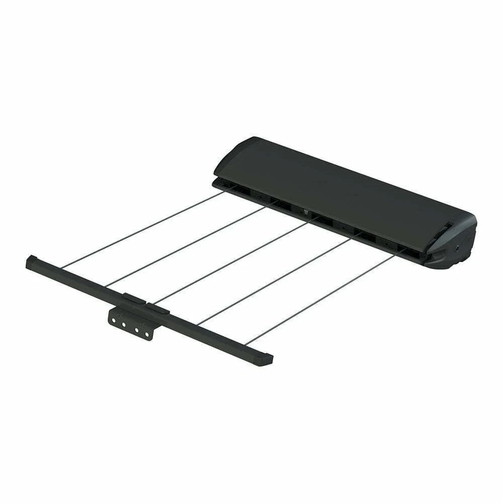 Hills 5 Line Retracting Clothesline Dark Grey