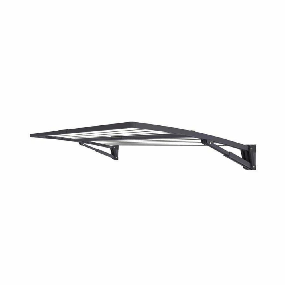 Hills Double Folding Frame Clothesline 240cm Dark Grey