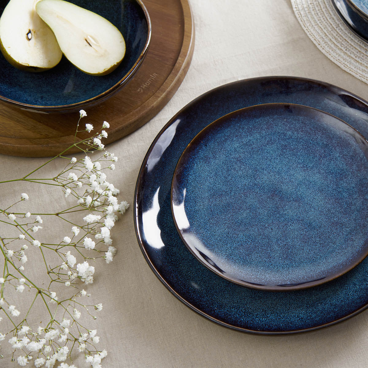 Homla Casper  Dinner Plate Navy Blue 27 cm - Image 2