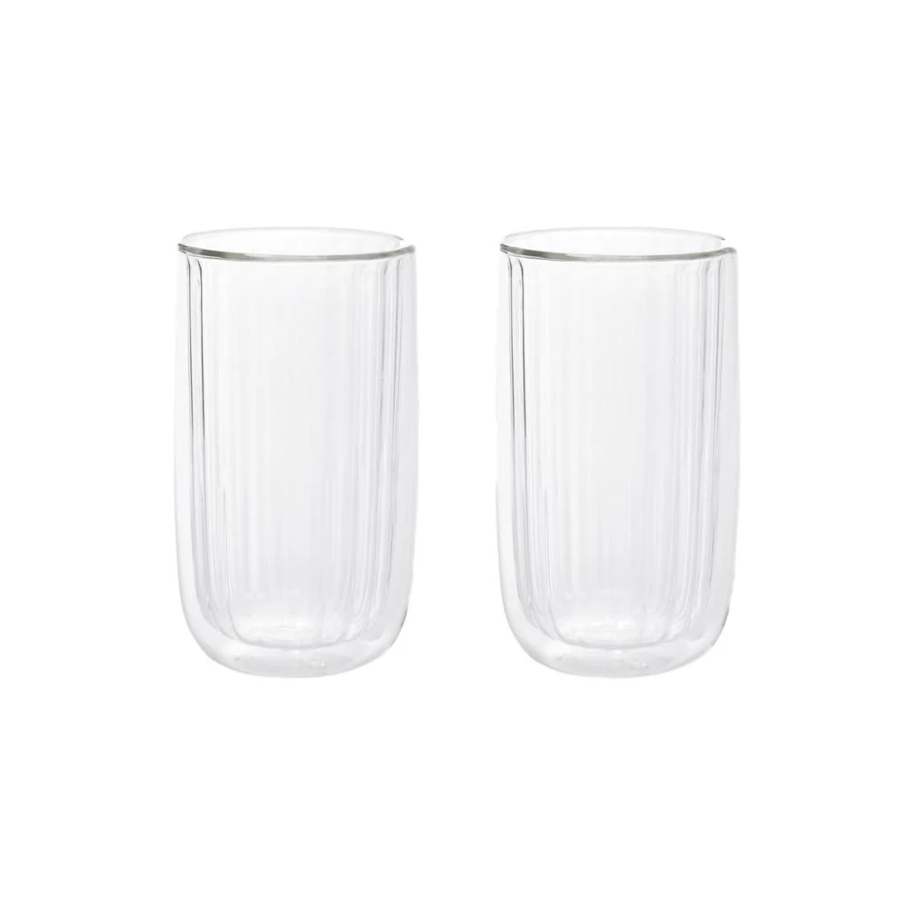 Homla Cembra Groove Glass Set Of 2 350ml - Transparent