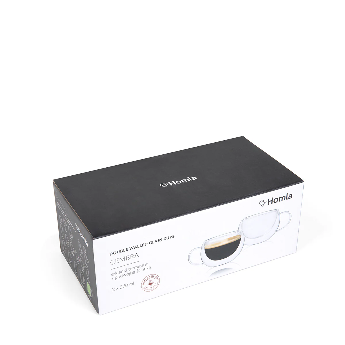 Homla Cembra Thermo Cups Transparent 0,27 L, 2 Pcs - Image 3