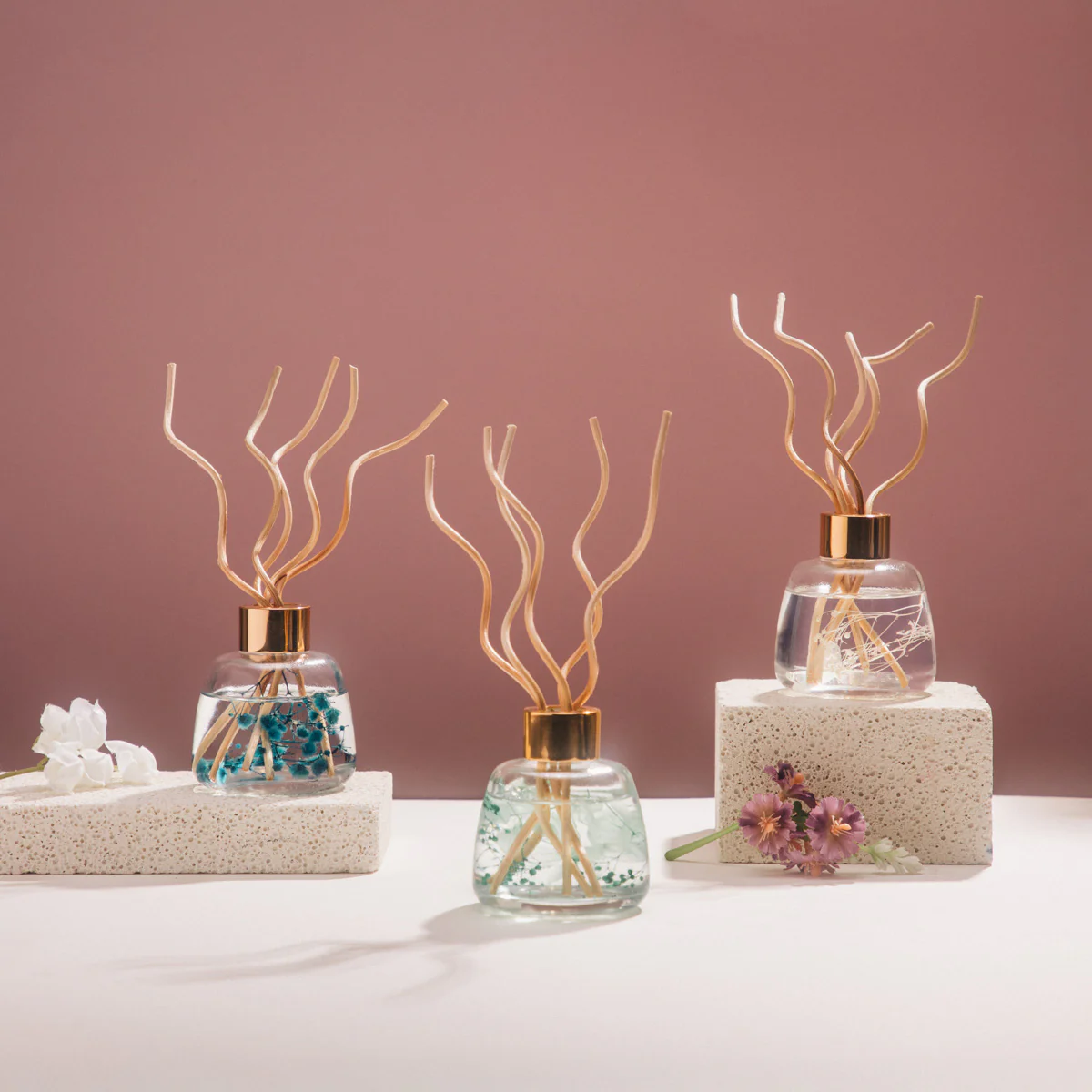 Homla Dreamy Bloom Diffuser Blue 120ml - Image 5
