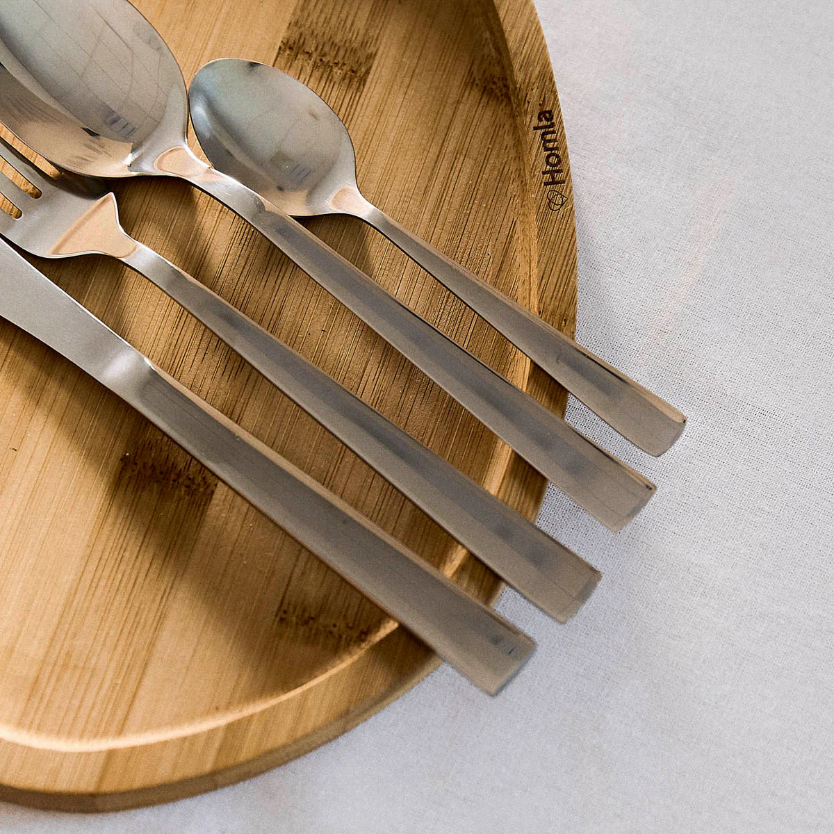 Homla Fabro Cutlery Set Silver 24 Piece Set - Image 2