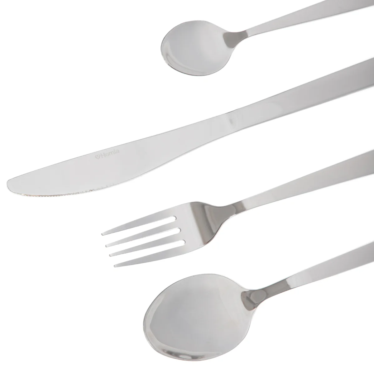 Homla Fabro Cutlery Set Silver 24 Piece Set - Image 3