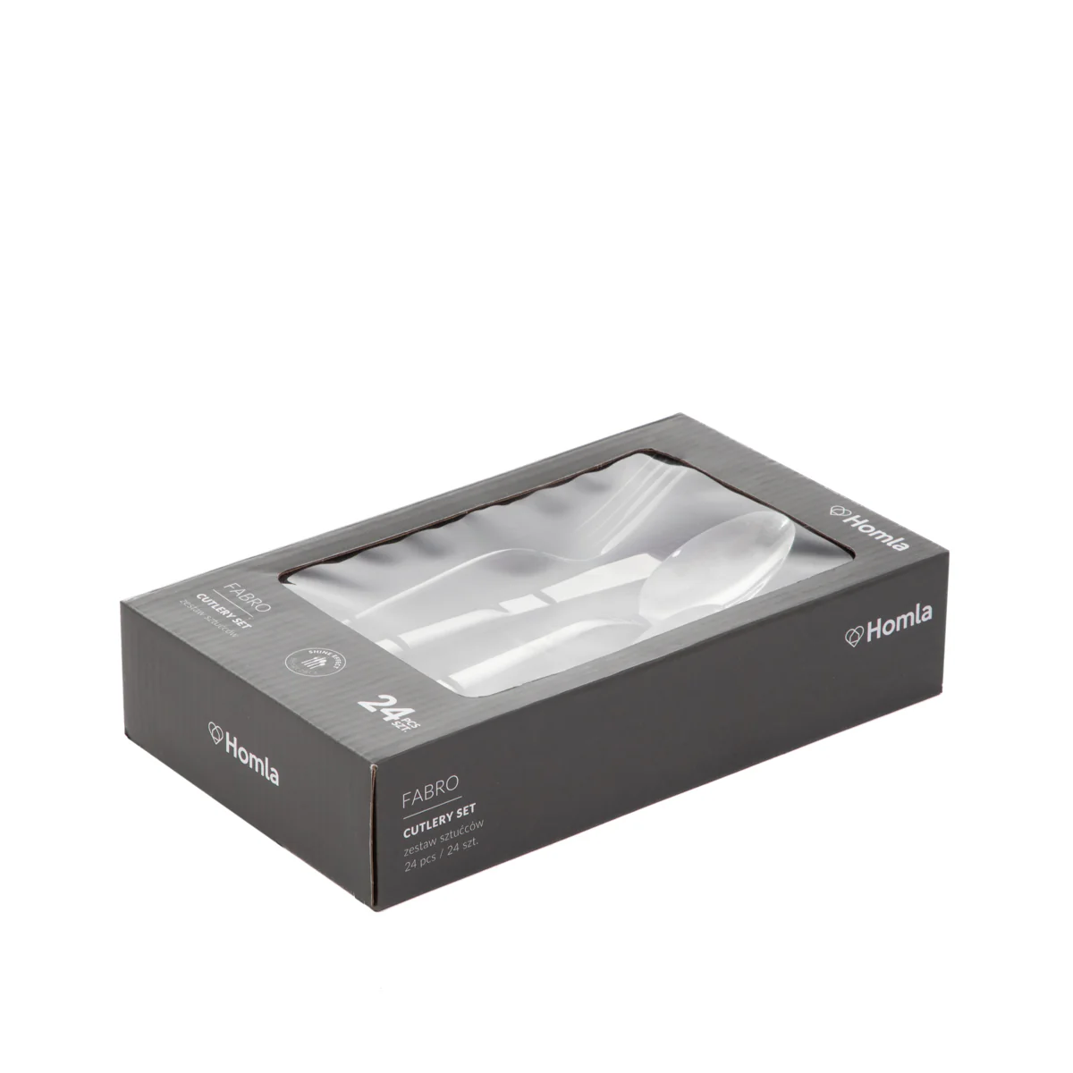 Homla Fabro Cutlery Set Silver 24 Piece Set - Image 5