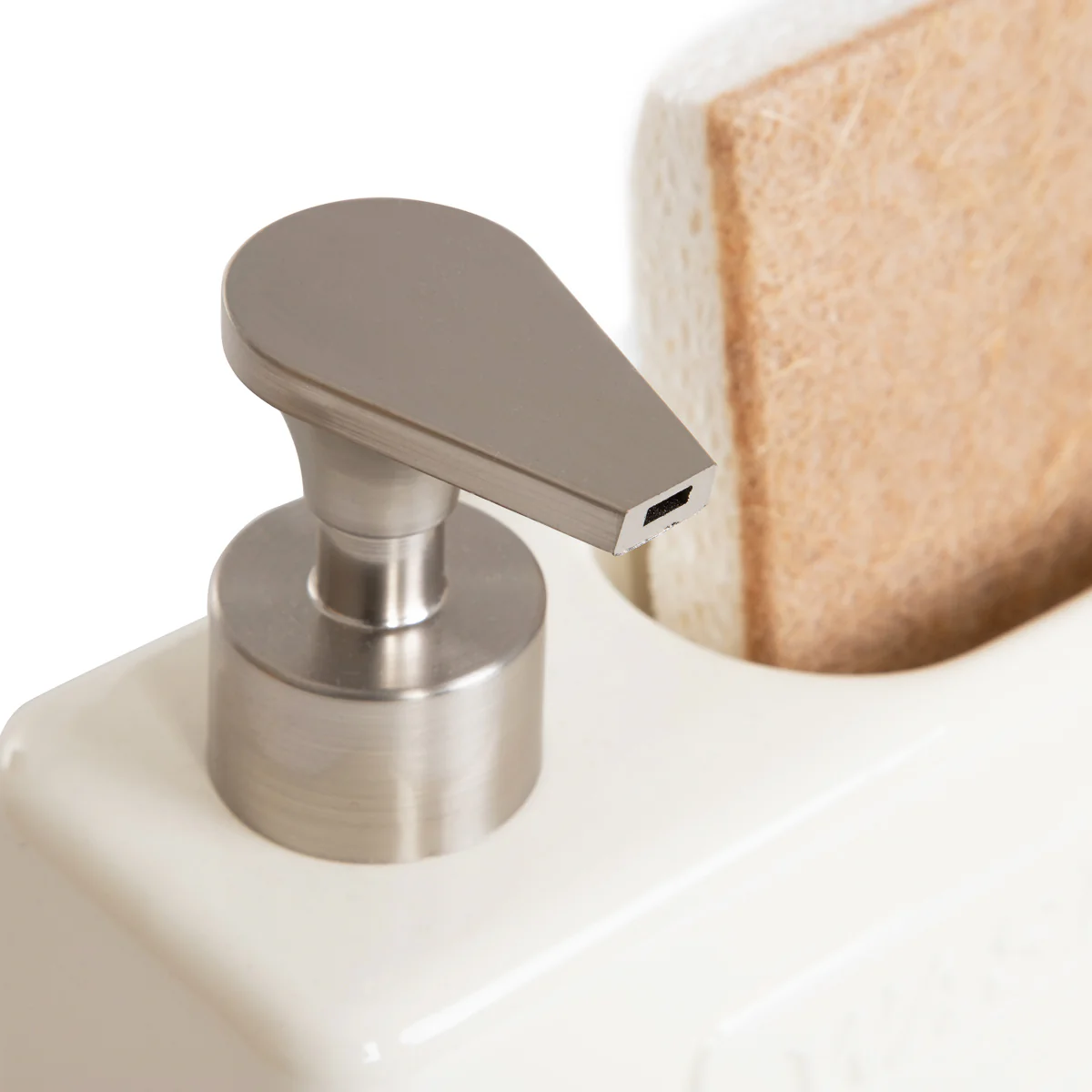 Homla Jasai Soap Dispenser 18 x 16cm - Cream - Image 2