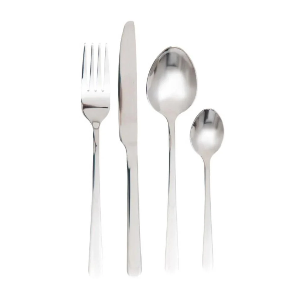 Homla Lugano Cutlery Set of 24 Pieces - Silver