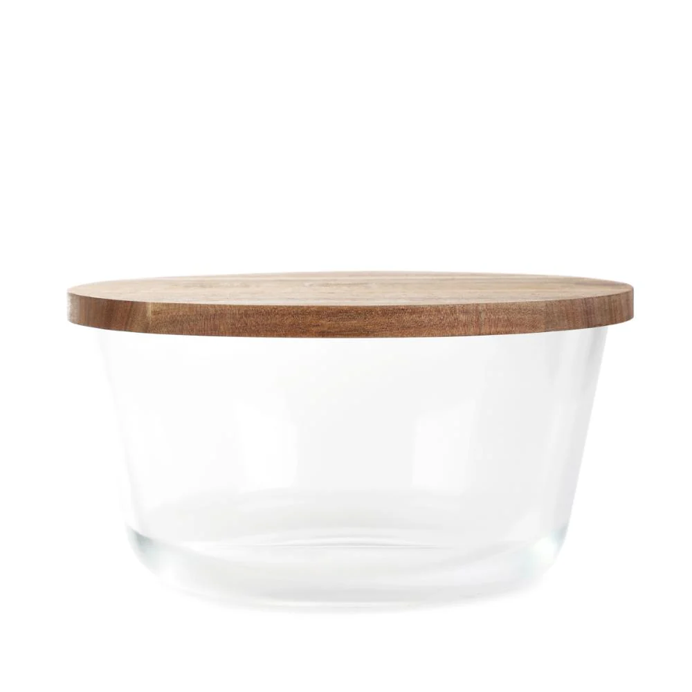 Homla Maira Glass Transparent Container 23x12cm
