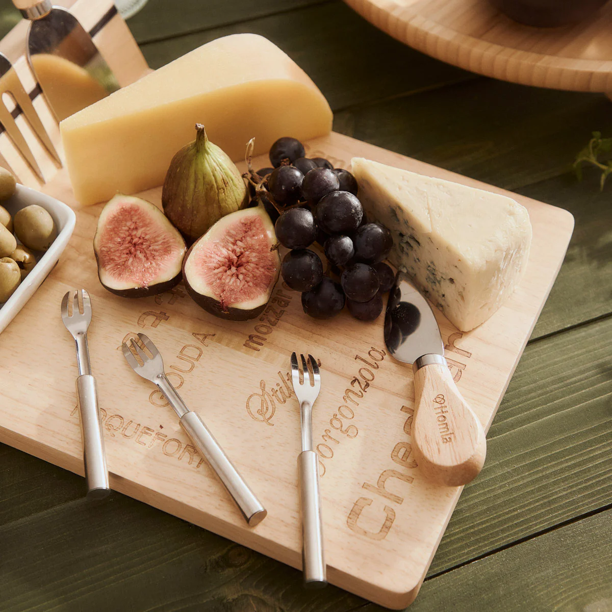 Homla Rubby Cheese Serving Set of 9 - Natural - Image 3