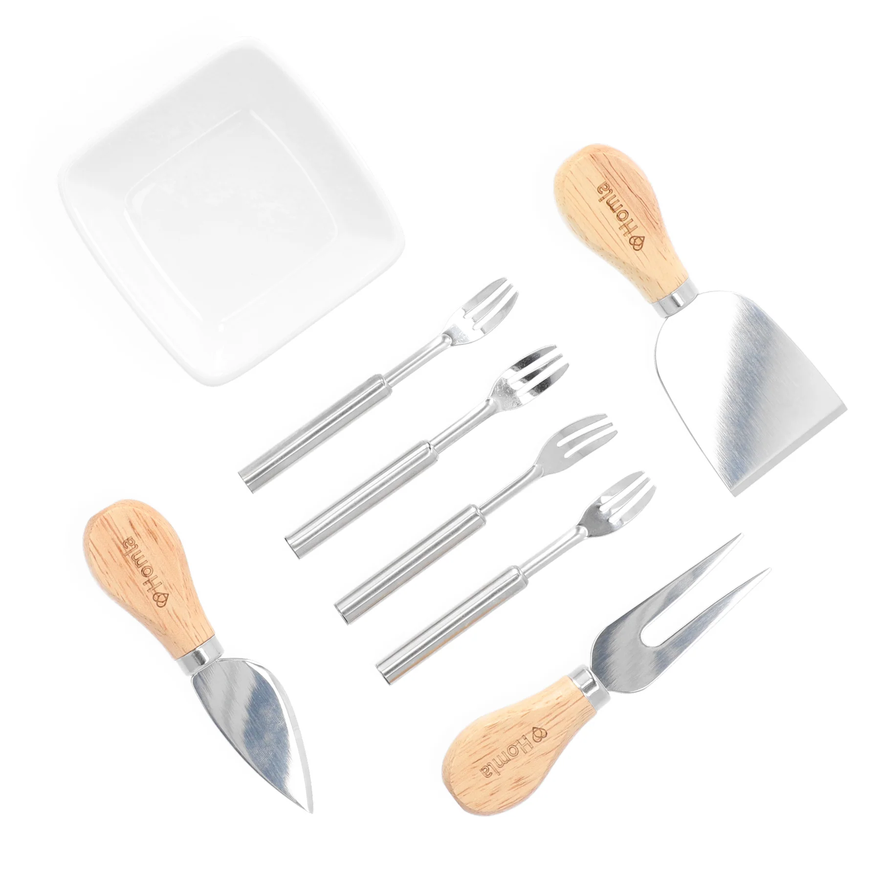 Homla Rubby Cheese Serving Set of 9 - Natural - Image 9