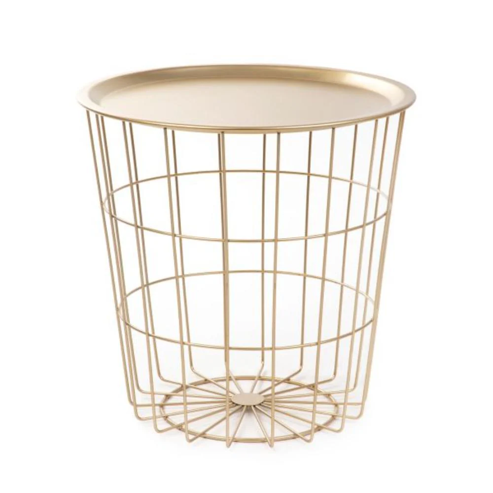 Homla Scandi Coffee Table 41 x 41 x 41cm - Golden