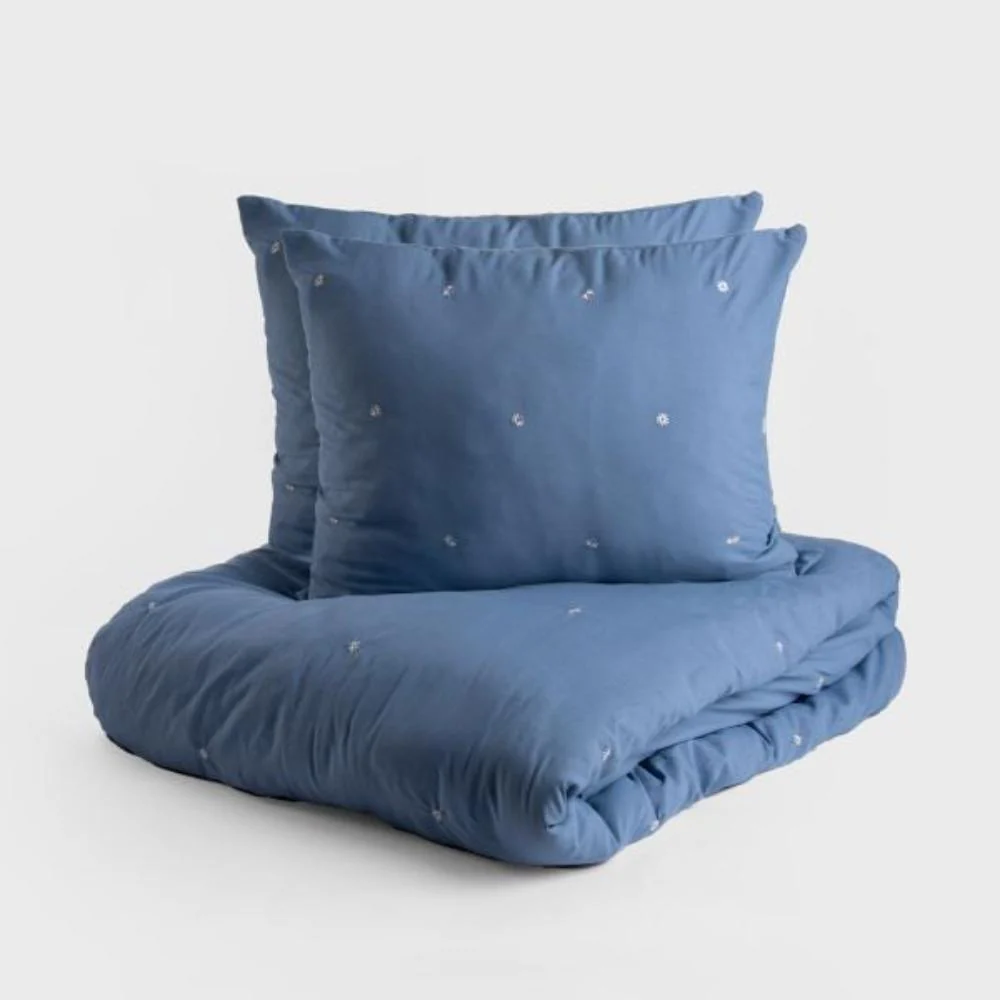 Homla Skyla Bed Linen Blue 220X200 + 2*50X60 Cm