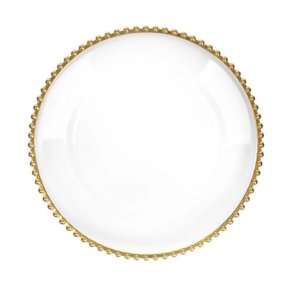 HOMLA WHITE & GOLD PLATE 24M
