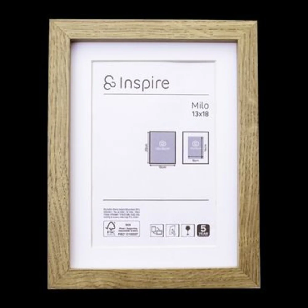 Inspire Milo Frame 13 X 18Cm - Oak