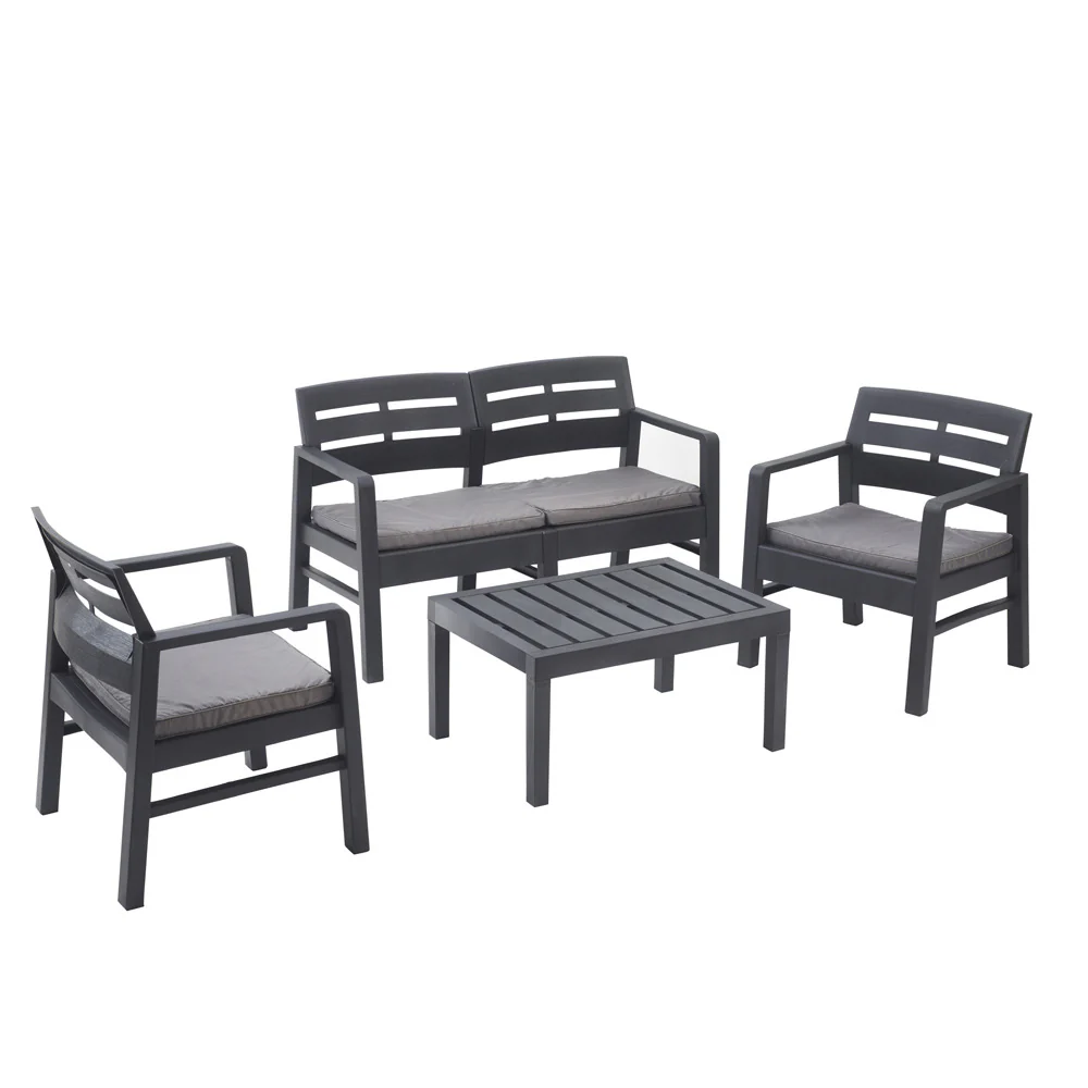 Ipae-Progarden Java Set With Cushions Anthracite