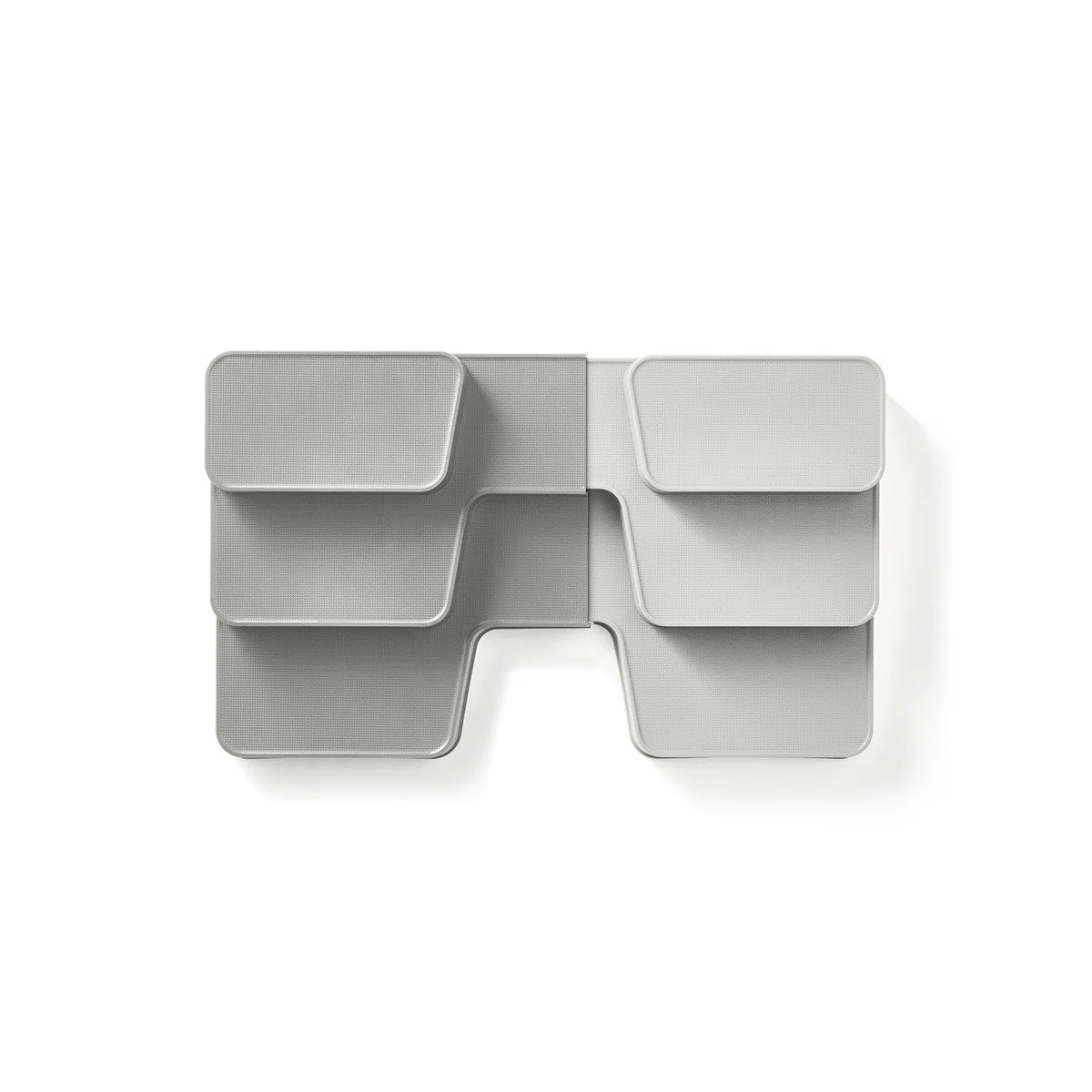 JJ DUO EXPANDABLE TIERED CUPBOARD ORGANISER - GREY (AW20 - 85171)