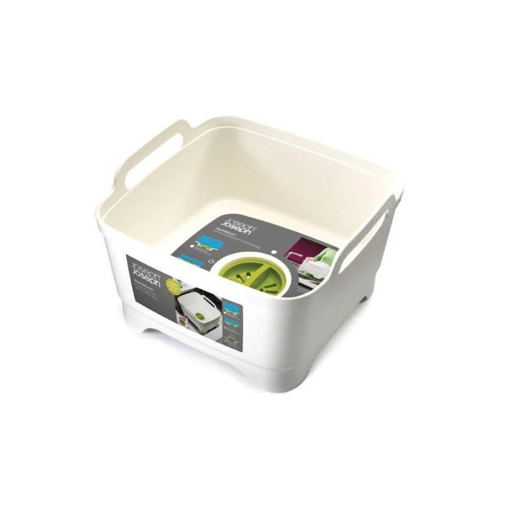 Joseph Joseph Wash and Drain, White/ Green