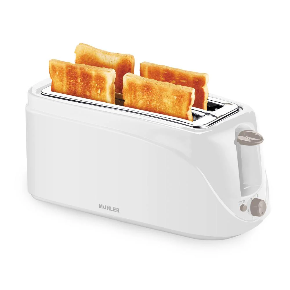 Keten Electric Toaster 4 Slice 1200W White Muhler ,,