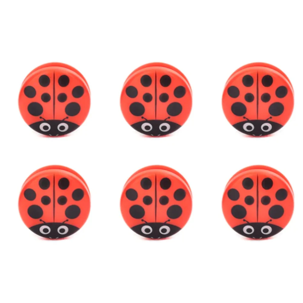 Kikkerland Ladybug Bag Clips, Set of 6