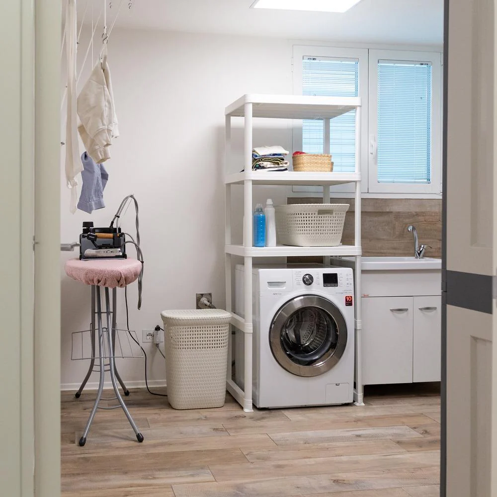 Laundry Shelving Wash & Store White