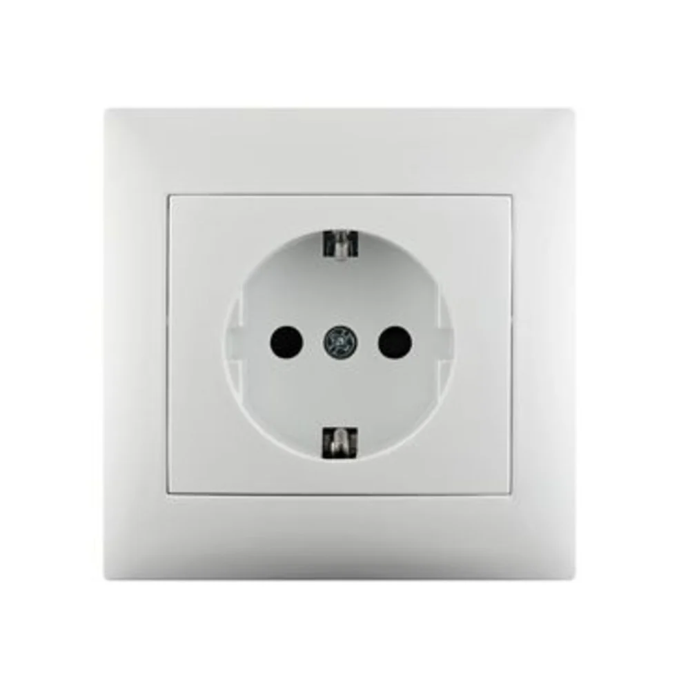 Lexman Socket 2P+T 16A -F-Shuko Type- White,