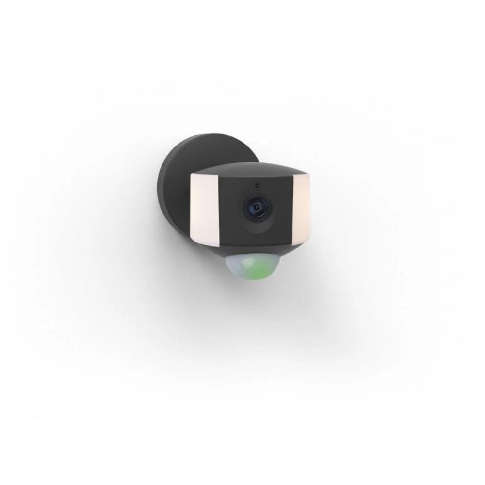 Lutec Ara Led Security Wall Light with Motion Sensor and Built In Camera 5W 200LM Dark Grey