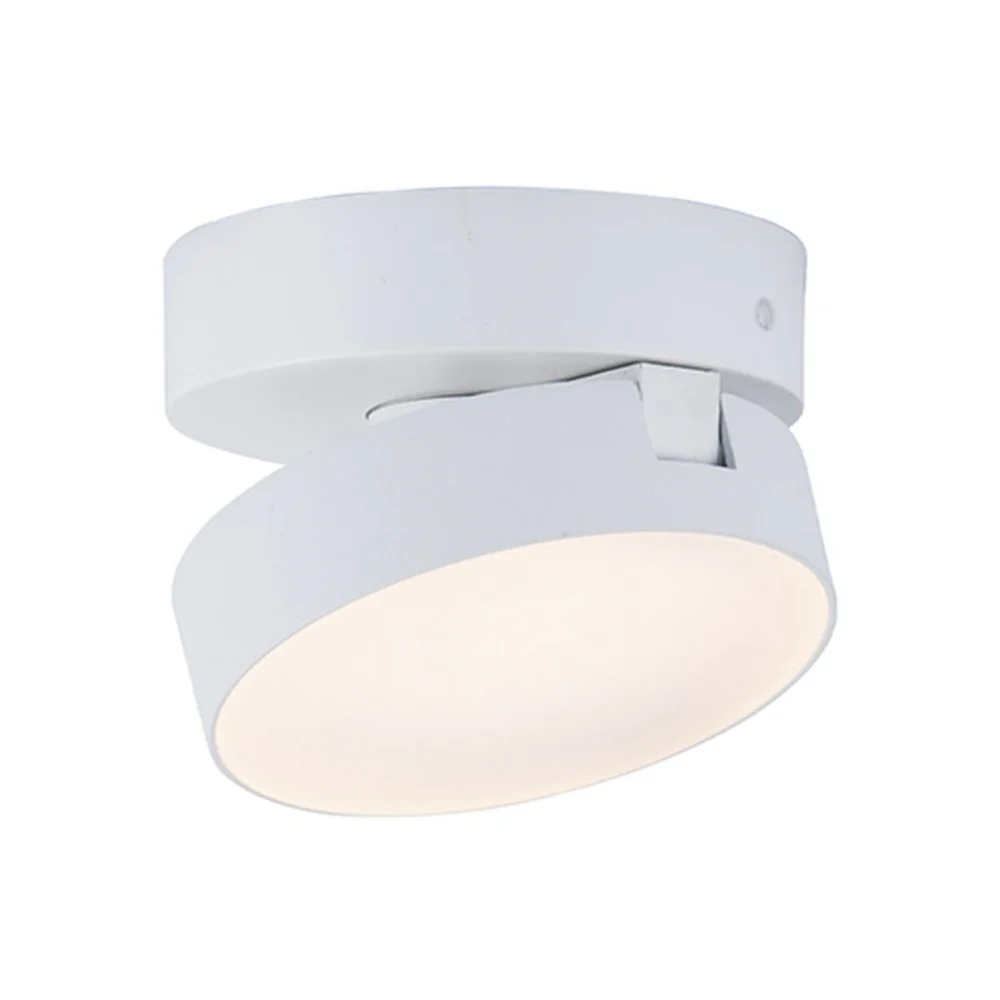 Lutec Stanos Wall or Ceiling Light 6.8W with Integrated Led 2700K to 6500K and RGB - White