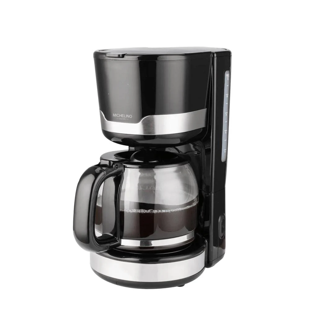 Michelino Coffee machine 1.5 liter stainless steel black