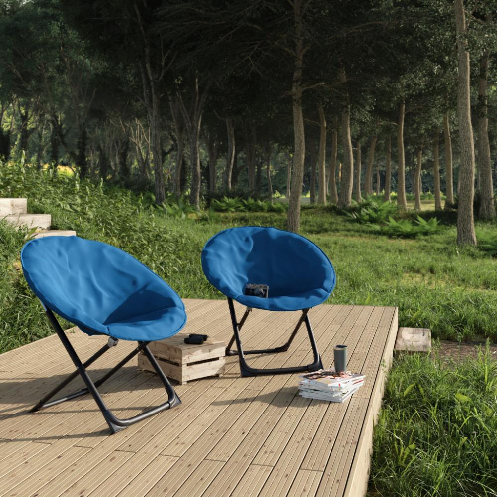 Moon Foldable Chair Maimi Blue - Image 11