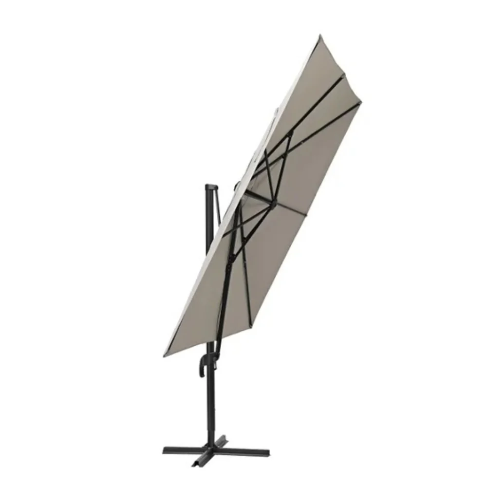 Naterial Aura Side Umbrella 2.9m by 2.9m - Taupe