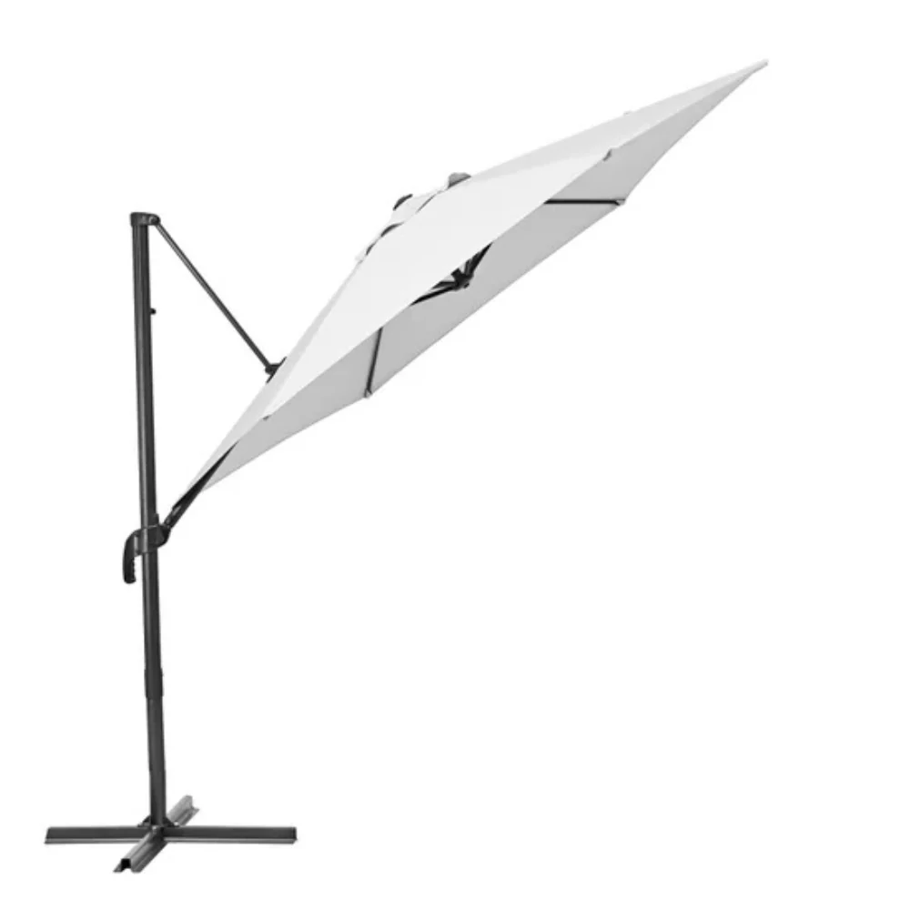 Naterial Avea Side Umbrella Dia2.9m - White