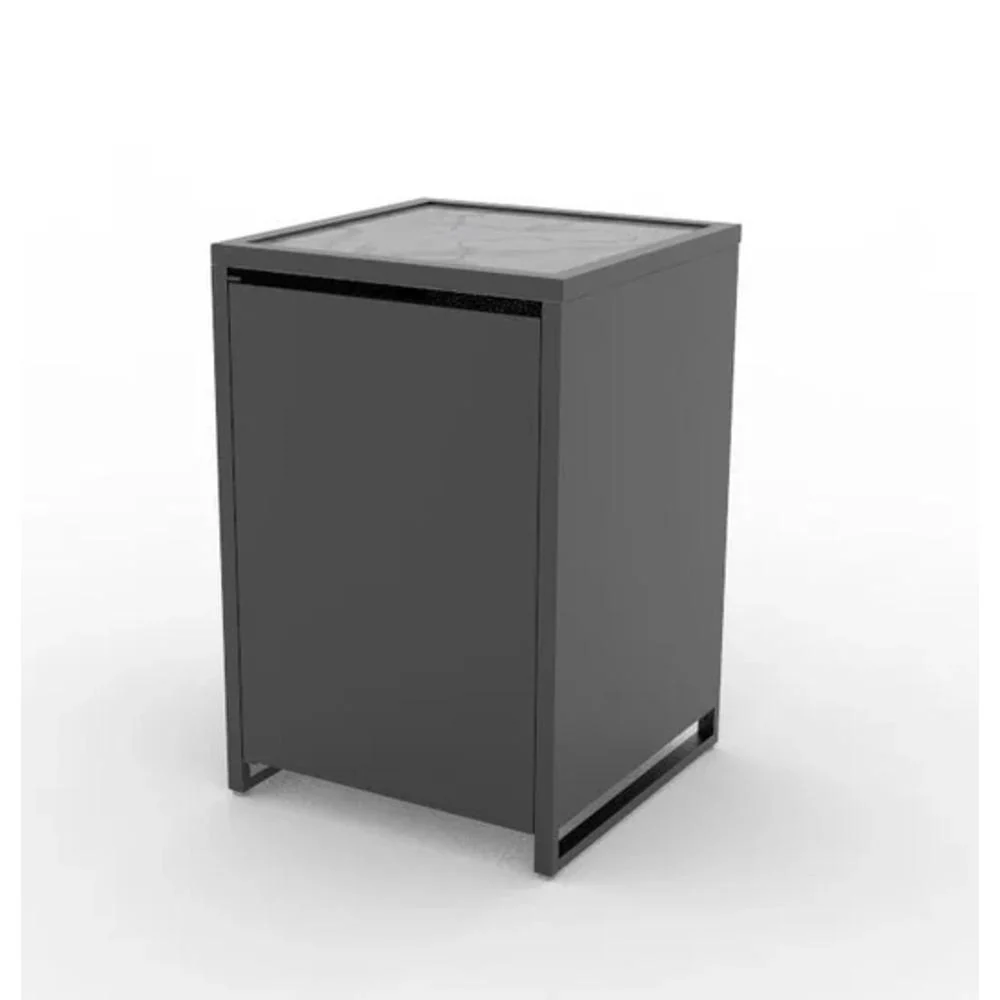Naterial Europa Modulo Outdoor Kitchen Aluminium Unit With 1 Door Stone Top 60X60Cm